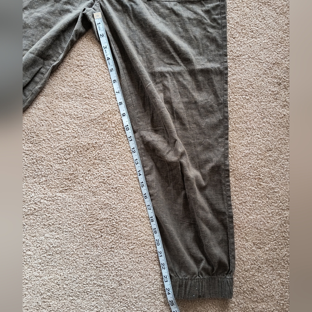 Prana Mantra Jogger Pants Hemp Blend Pull On Stretchy Waist Minimal Neutral LRG - Picture 12 of 12